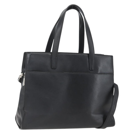 Loewe Vintage Anagram Tote Leather, BLACK, LEATHER, Tote bag