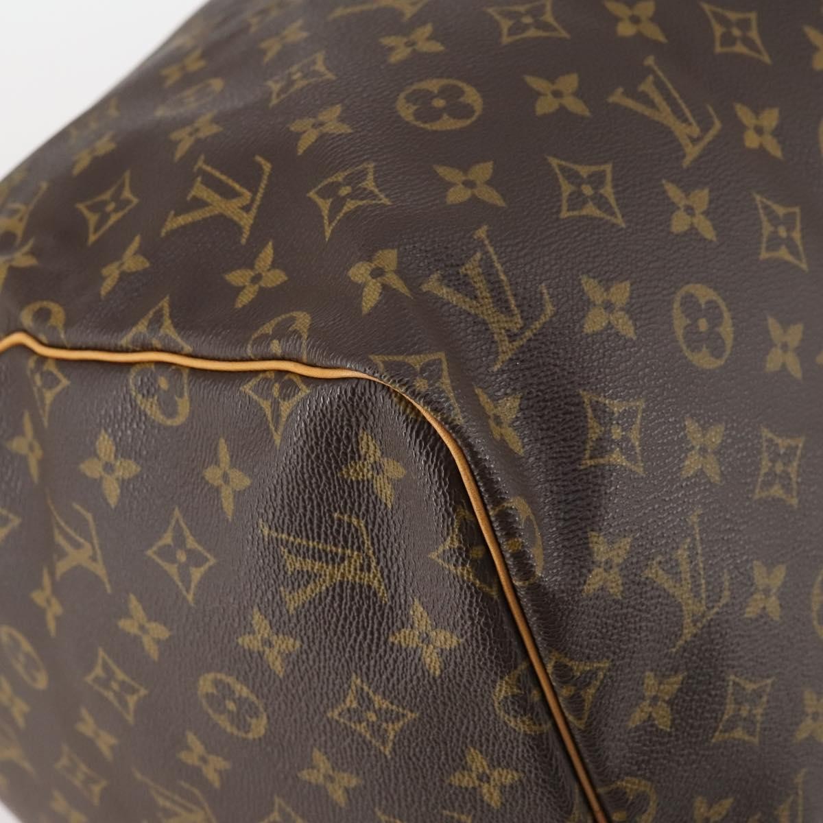 Louis Vuitton Keepall Bag Monogram Canvas, BROWN, CANVAS, Travel bag