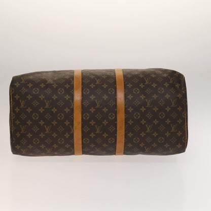 Louis Vuitton Keepall Bag Monogram Canvas, BROWN, CANVAS, Travel bag