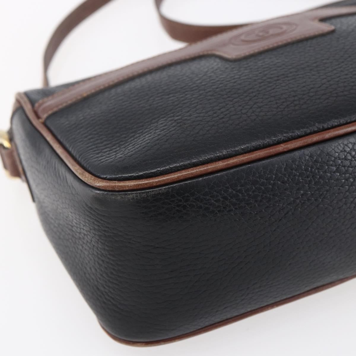 Gucci Vintage Shoulder Bag Leather, BLACK, LEATHER, Shoulder bag