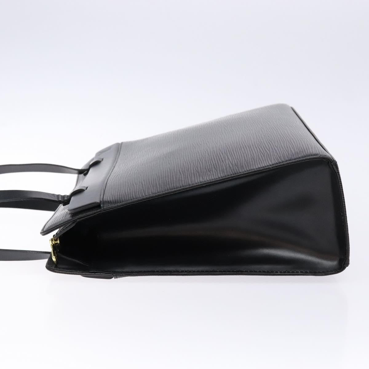 Louis Vuitton Croisette Handbag Epi Leather, BLACK, LEATHER, Tote bag