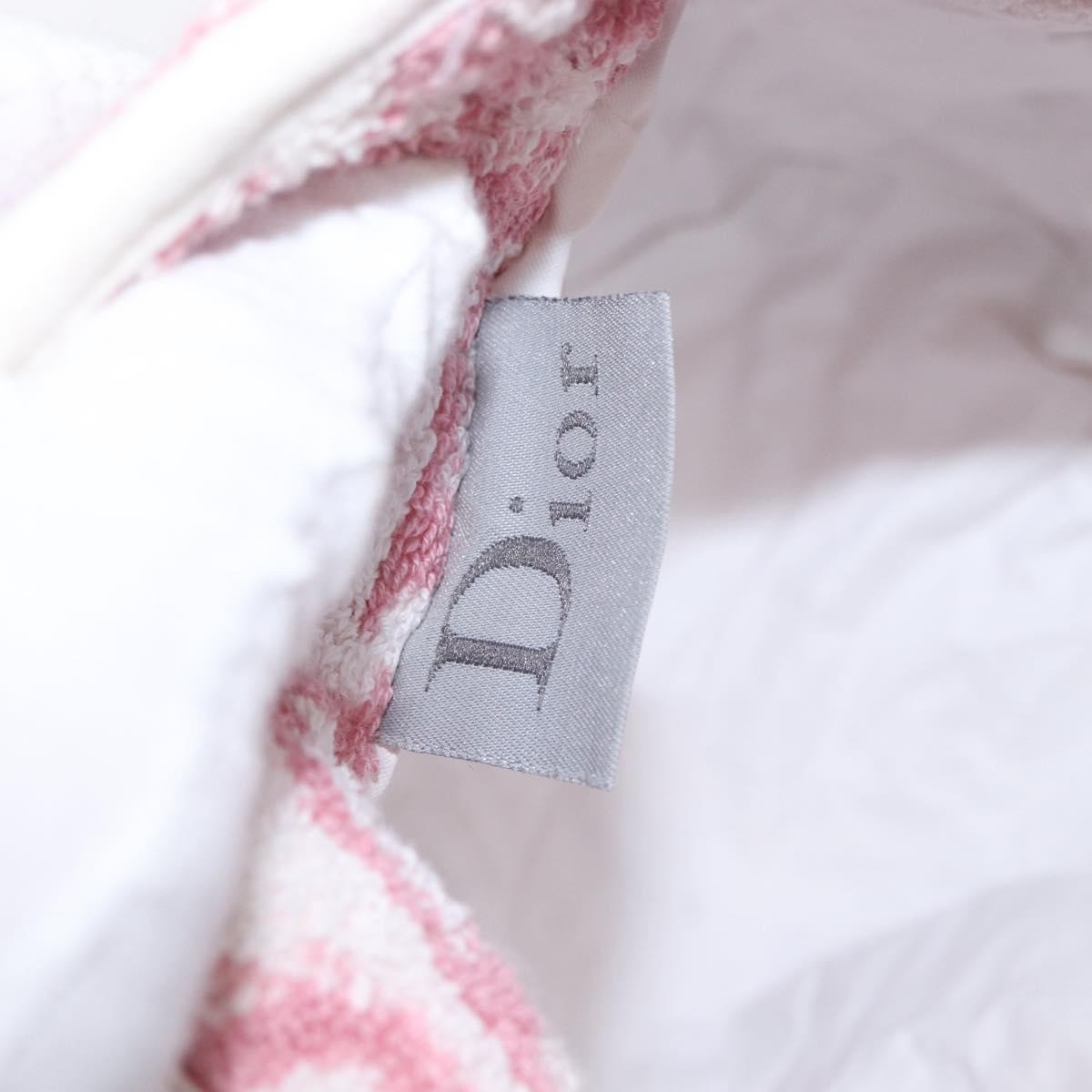 Christian Dior Vintage Trotter Pouch Pile, PINK, COTTON, Clutche & pouche