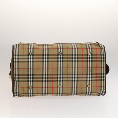 Burberry Nova check boston bag Canvas, BEIGE, CANVAS, Travel bag
