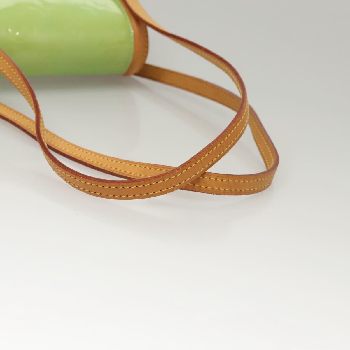 Louis Vuitton Biscayne Bay Handbag Monogram Vernis, GREEN, PATENT_LEATHER, Handbag