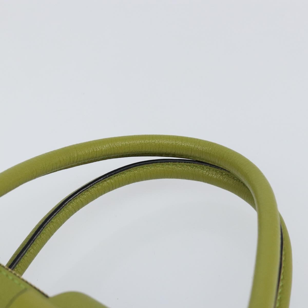 Miu Miu Madras Convertible Compartment Tote Leather, GREEN, LEATHER, Handbag