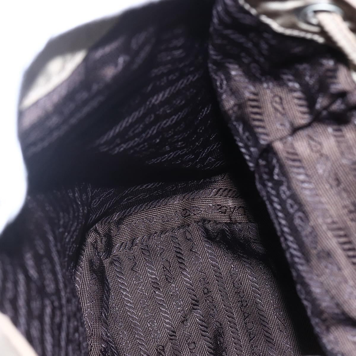 Prada Front Pocket Buckle Backpack Nylon, BEIGE, NYLON, Backpack