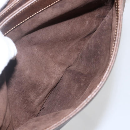 Gucci Vintage Shoulder Bag Leather, BROWN, LEATHER, Shoulder bag