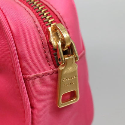 Prada Bow Camera Crossbody Bag Tessuto, PINK, NYLON, Clutche & pouche