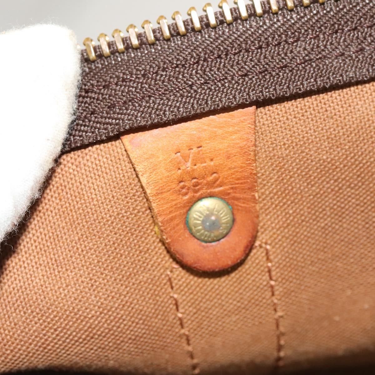 Louis Vuitton Keepall Bandouliere Bag Monogram Canvas, BROWN, CANVAS, Travel bag