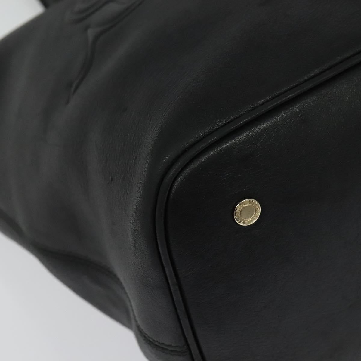 Bvlgari Tote Sotirio Leather, BLACK, LEATHER, Tote bag