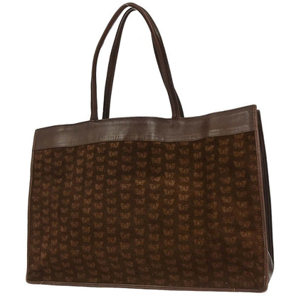 Bottega Veneta Butterfly Handle Tote Suede, BROWN, SUEDE, Tote bag