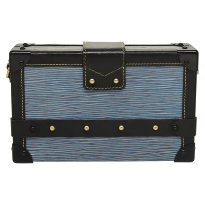 Louis Vuitton Petite Malle Handbag Epi Leather, BLUE, LEATHER, Handbag