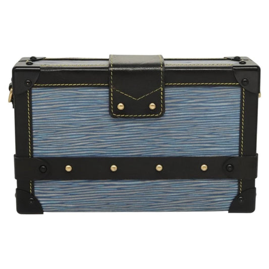 Louis Vuitton Petite Malle Handbag Epi Leather, BLUE, LEATHER, Handbag