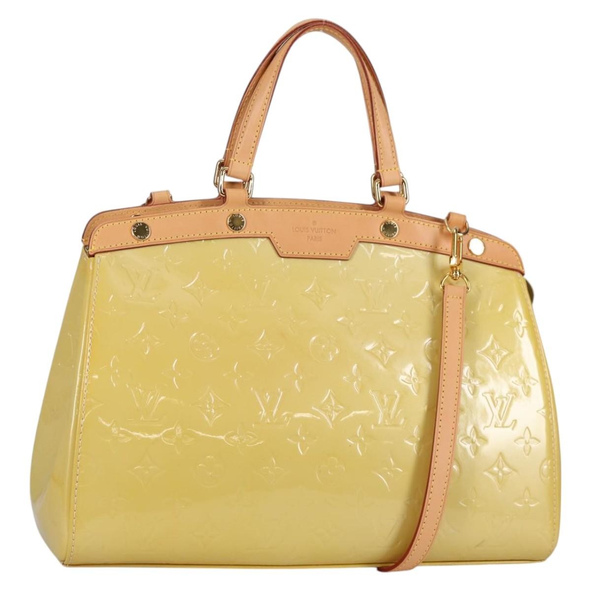 Louis Vuitton Blair Monogram vernis, YELLOW, PATENT_LEATHER, Handbag