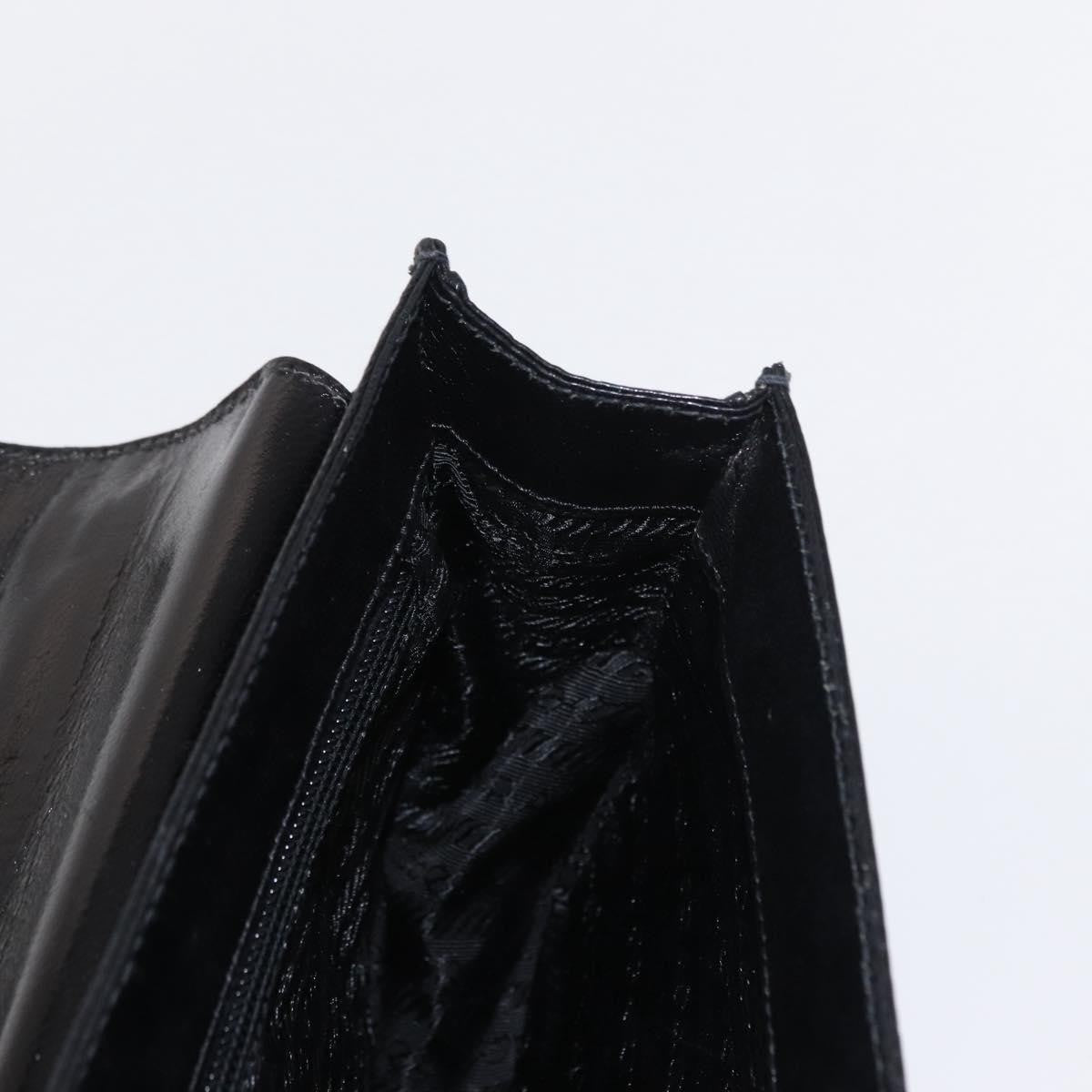 Prada Vintage Handbag Leather, BLACK, LEATHER, Handbag