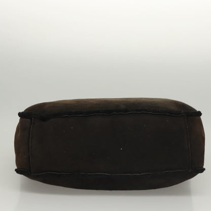 Chanel Chain Handle Bag Leather, BROWN, LEATHER, Tote bag