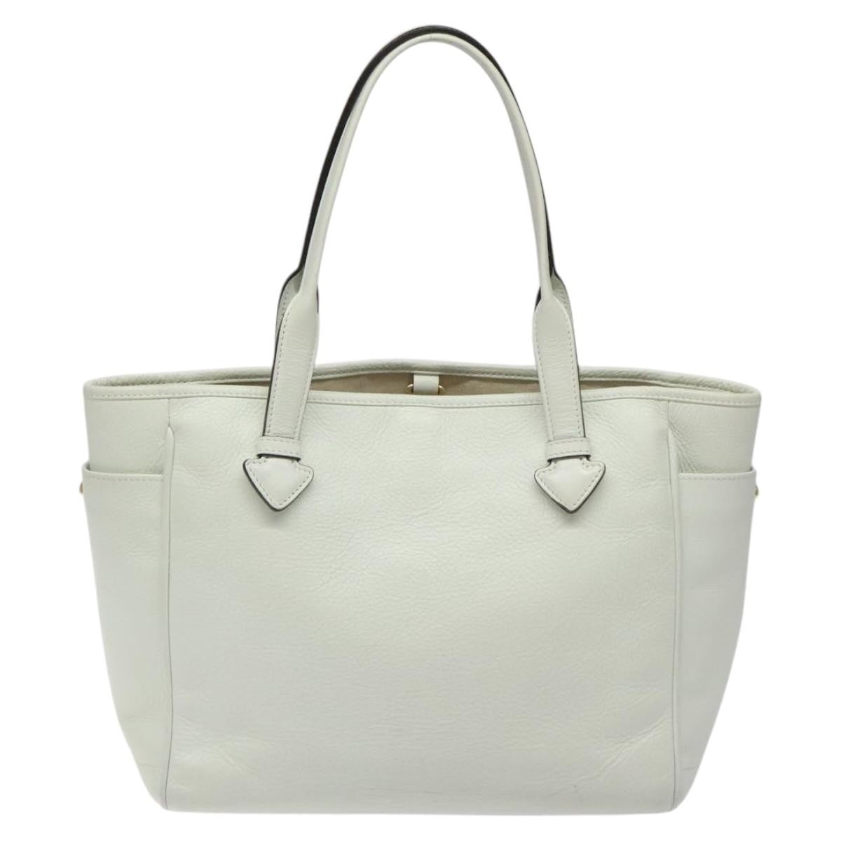 Loewe Heritage Tote Leather, WHITE, LEATHER, Tote bag