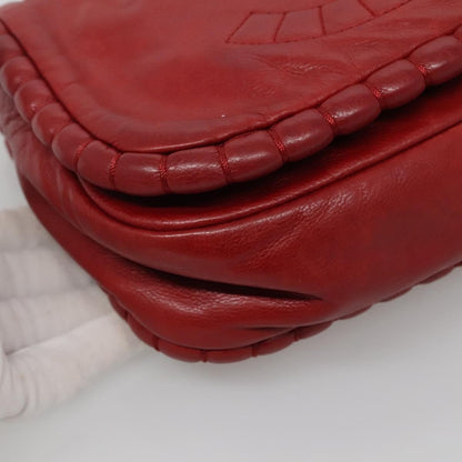 Chanel Timeless CC Flap Bag Leather, RED, LEATHER, Shoulder bag