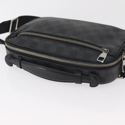 Louis Vuitton Ambler Waist Bag Damier Graphite, Gray, Canvas, Shoulder Bag