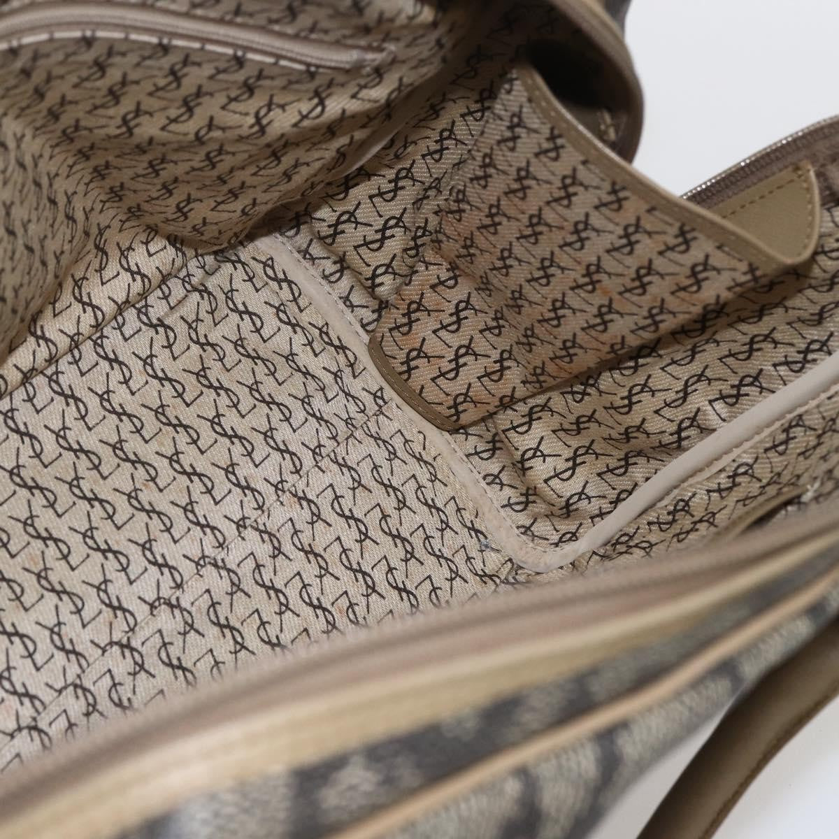 Saint Laurent Vintage Handbag PVC Leather, GRAY, PVC, Handbag