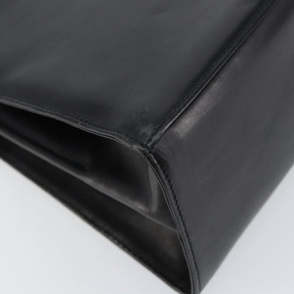 Salvatore Ferragamo Gancini Convertible Top Handle Bag Leather, BLACK, LEATHER, Handbag