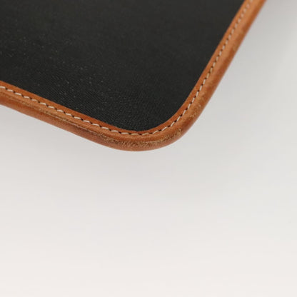 Christian Dior Vintage CD Chain Flap Shoulder Bag Canvas, BLACK, PVC, Shoulder bag