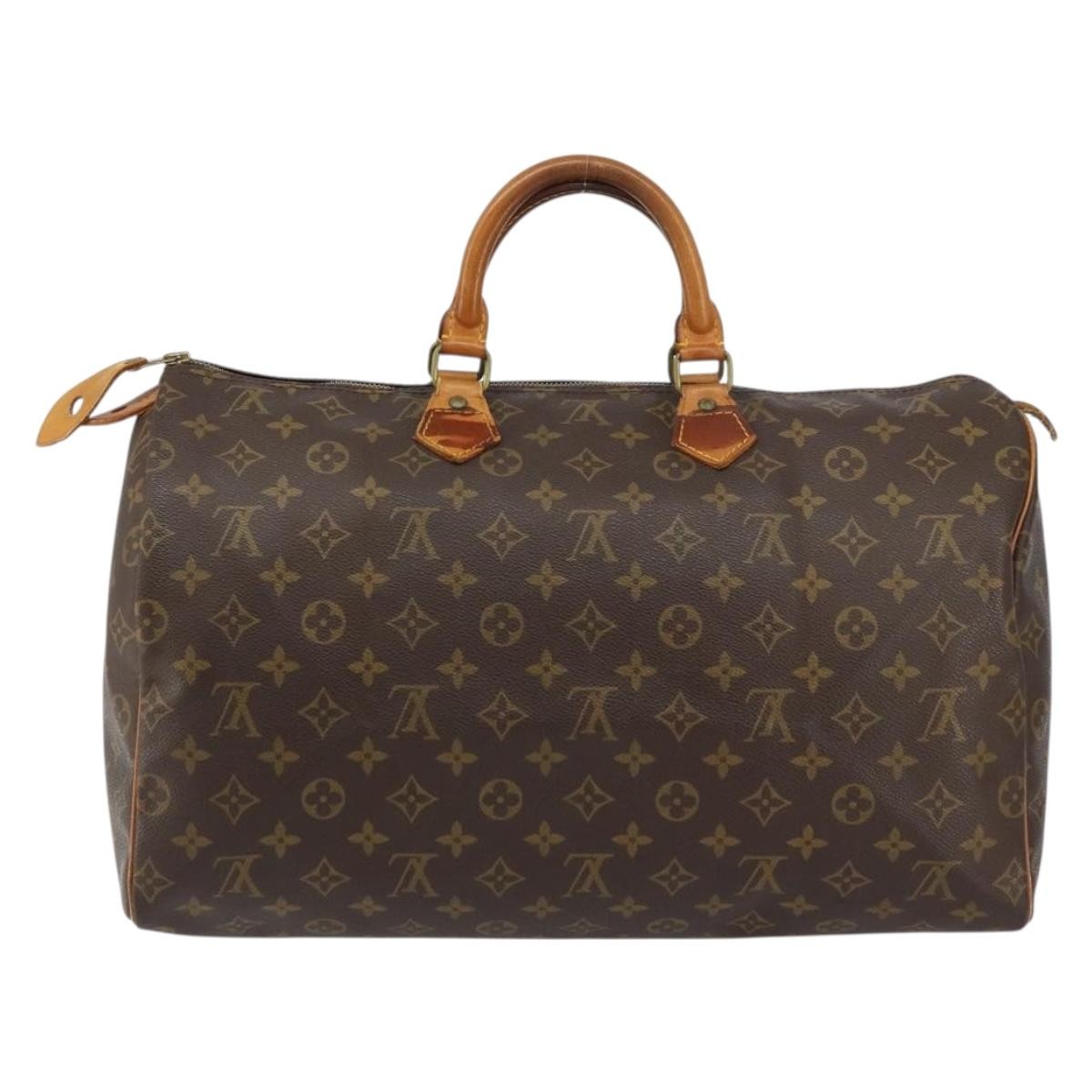 Louis Vuitton Speedy Handbag Monogram Canvas, BROWN, CANVAS, Handbag
