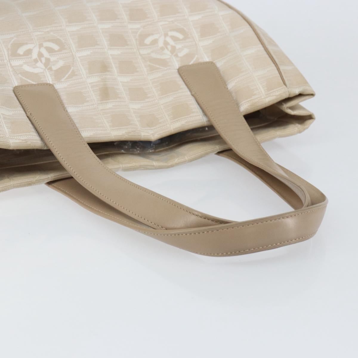 Chanel Travel Line Tote Nylon, BEIGE, NYLON, Tote bag