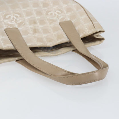 Chanel Travel Line Tote Nylon, BEIGE, NYLON, Tote bag