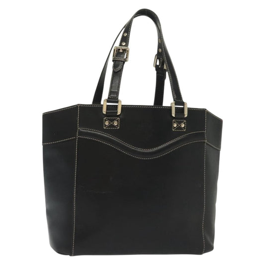 Gucci Tote Bag Leather, BLACK, LEATHER, Tote bag