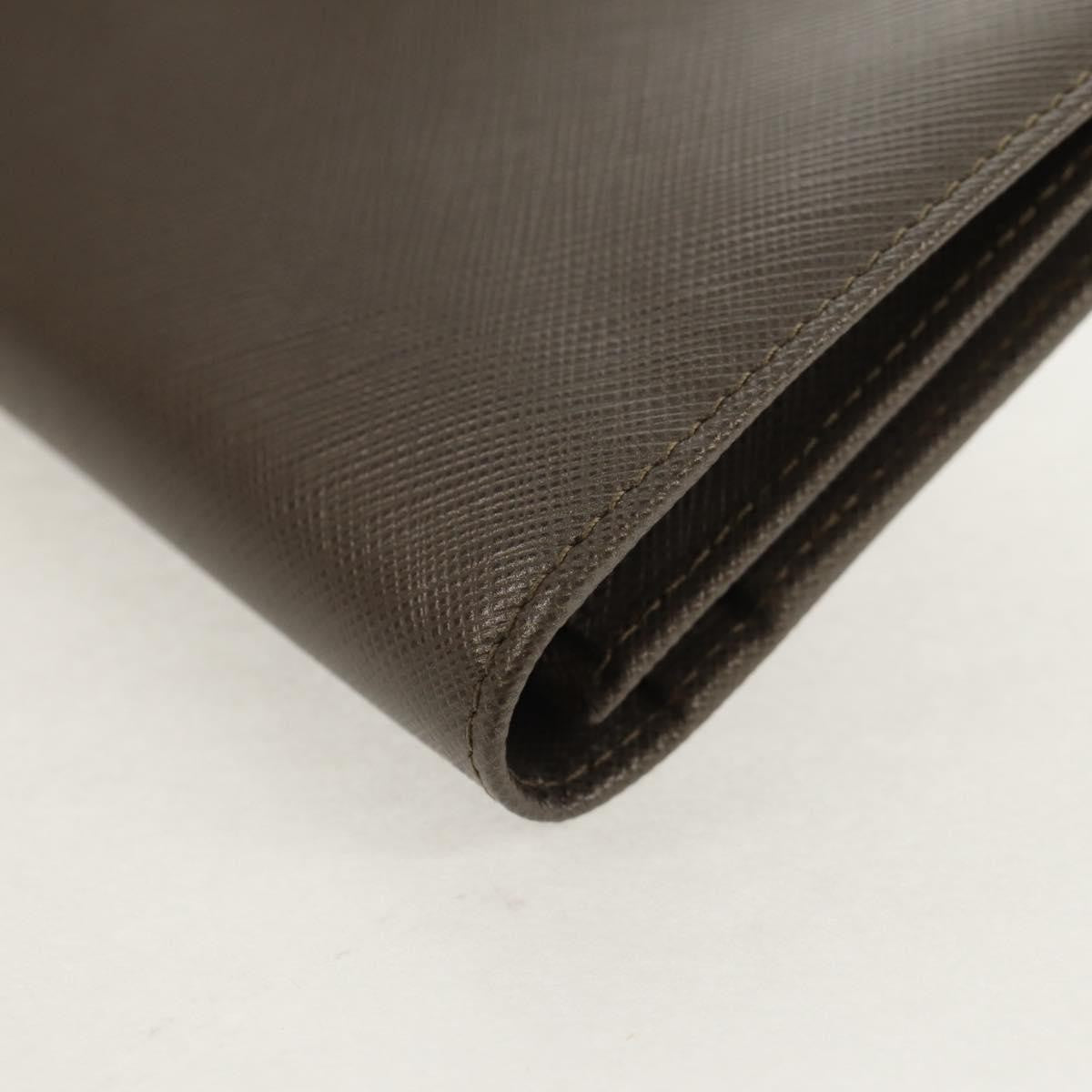 Salvatore Ferragamo Gancini Bifold Wallet Leather, GRAY, LEATHER, Wallets