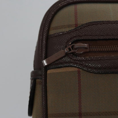 Burberry Nova check Pochette Canvas, BROWN, CANVAS, Clutche & pouche