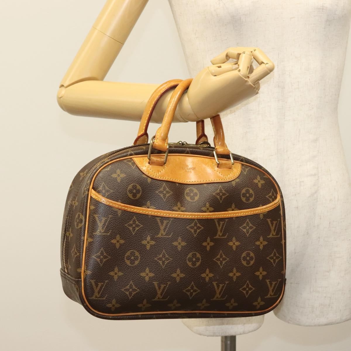 Louis Vuitton Trouville Handbag Monogram Canvas, BROWN, CANVAS, Handbag
