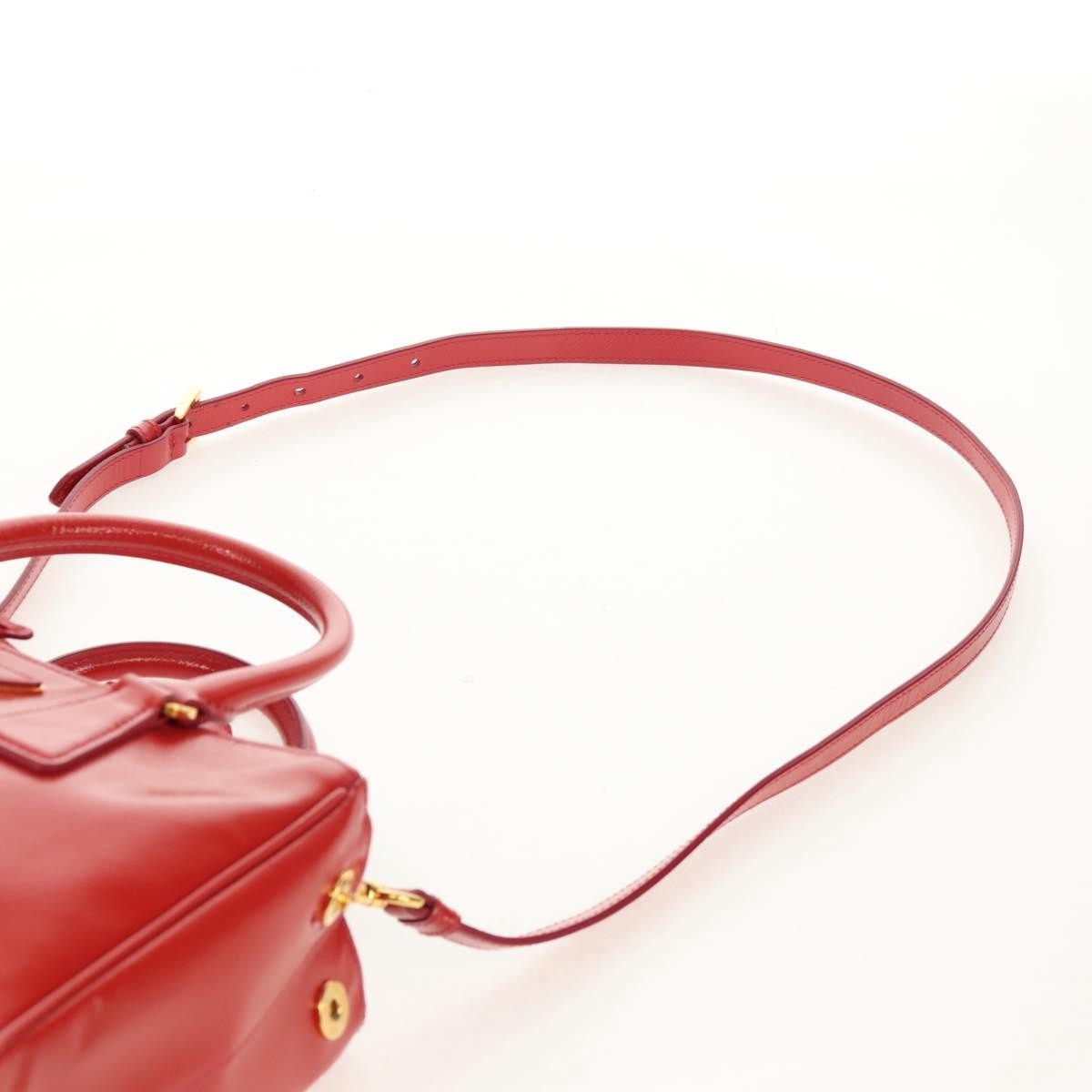 Prada Galleria Double Zip Tote Vernice Saffiano Leather, RED, LEATHER, Handbag