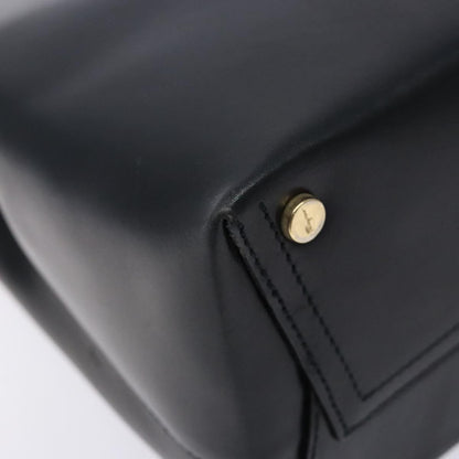 Salvatore Ferragamo Vala Shoulder Bag Leather, NAVY, LEATHER, Shoulder bag