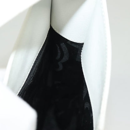 Salvatore Ferragamo Gancini Shoulder Bag Leather, WHITE, LEATHER, Shoulder bag