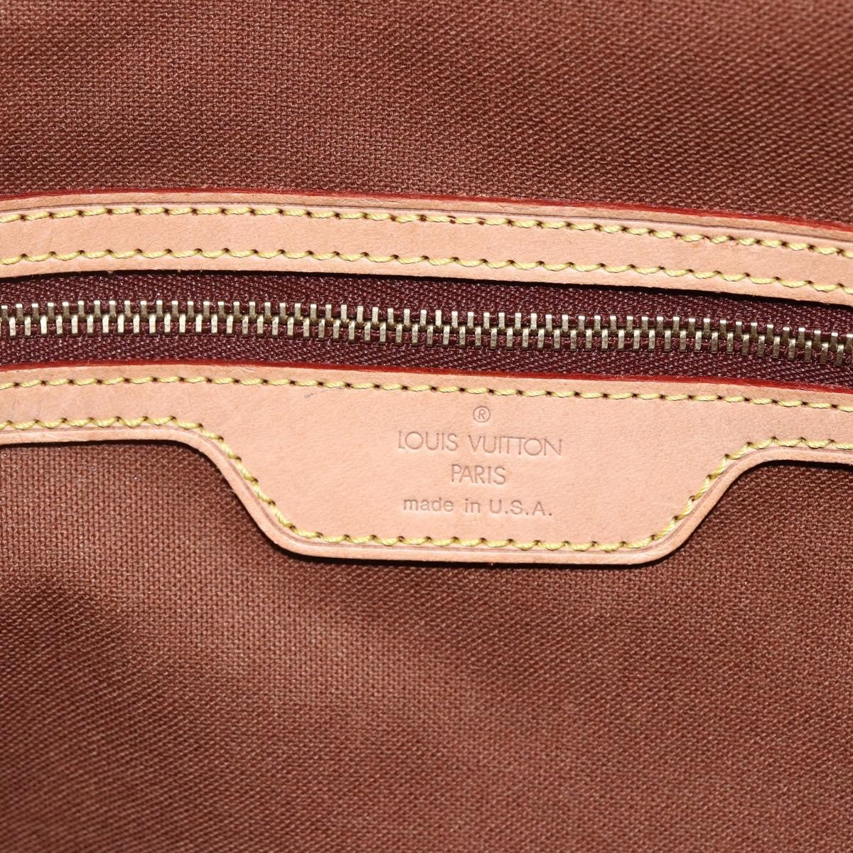 Louis Vuitton Cabas Mezzo Monogram Canvas, BROWN, CANVAS, Tote bag