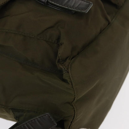 Prada Double Front Pocket Backpack Tessuto, KHAKI, NYLON, Backpack