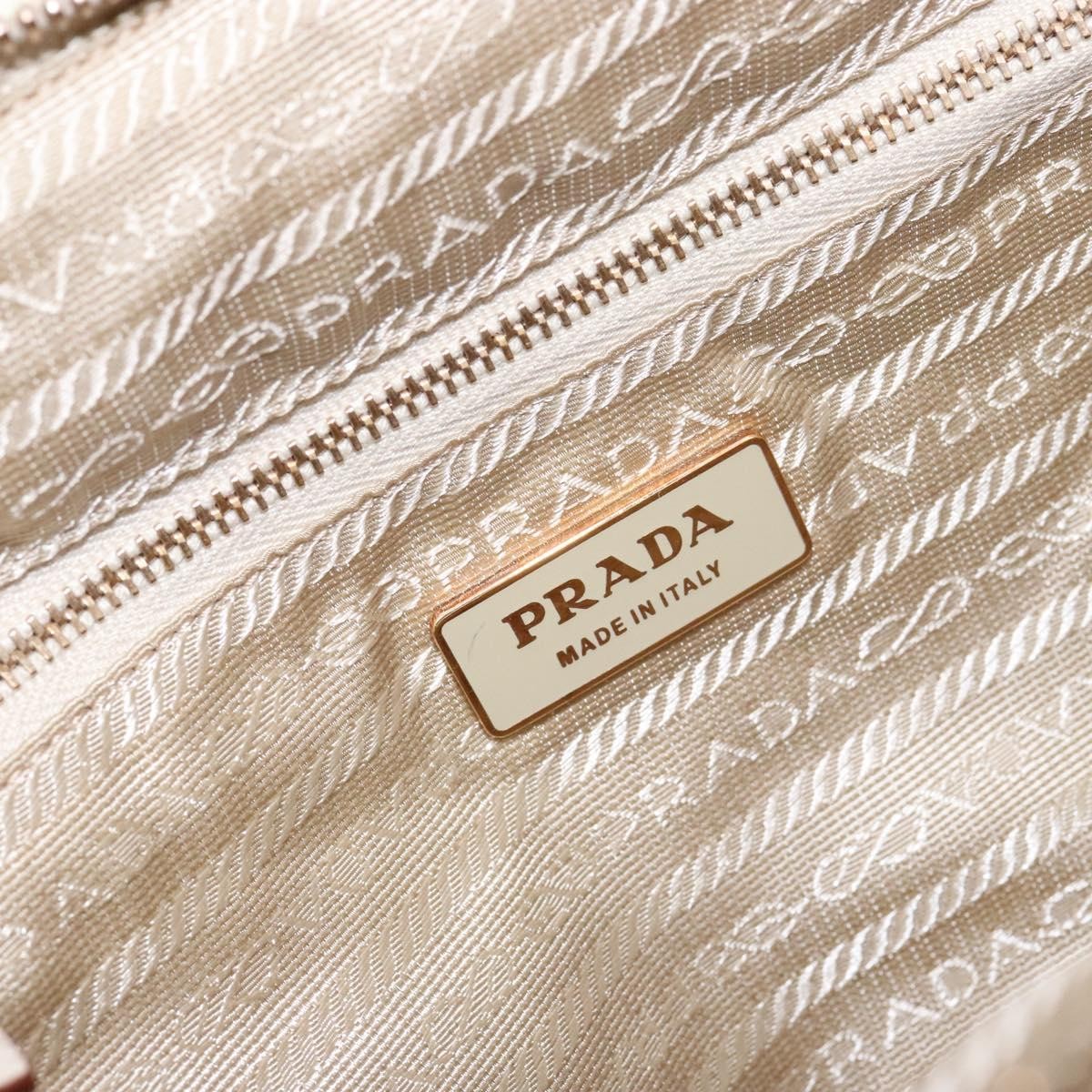 Prada Vintage Handbag Tessuto, BEIGE, NYLON, Handbag