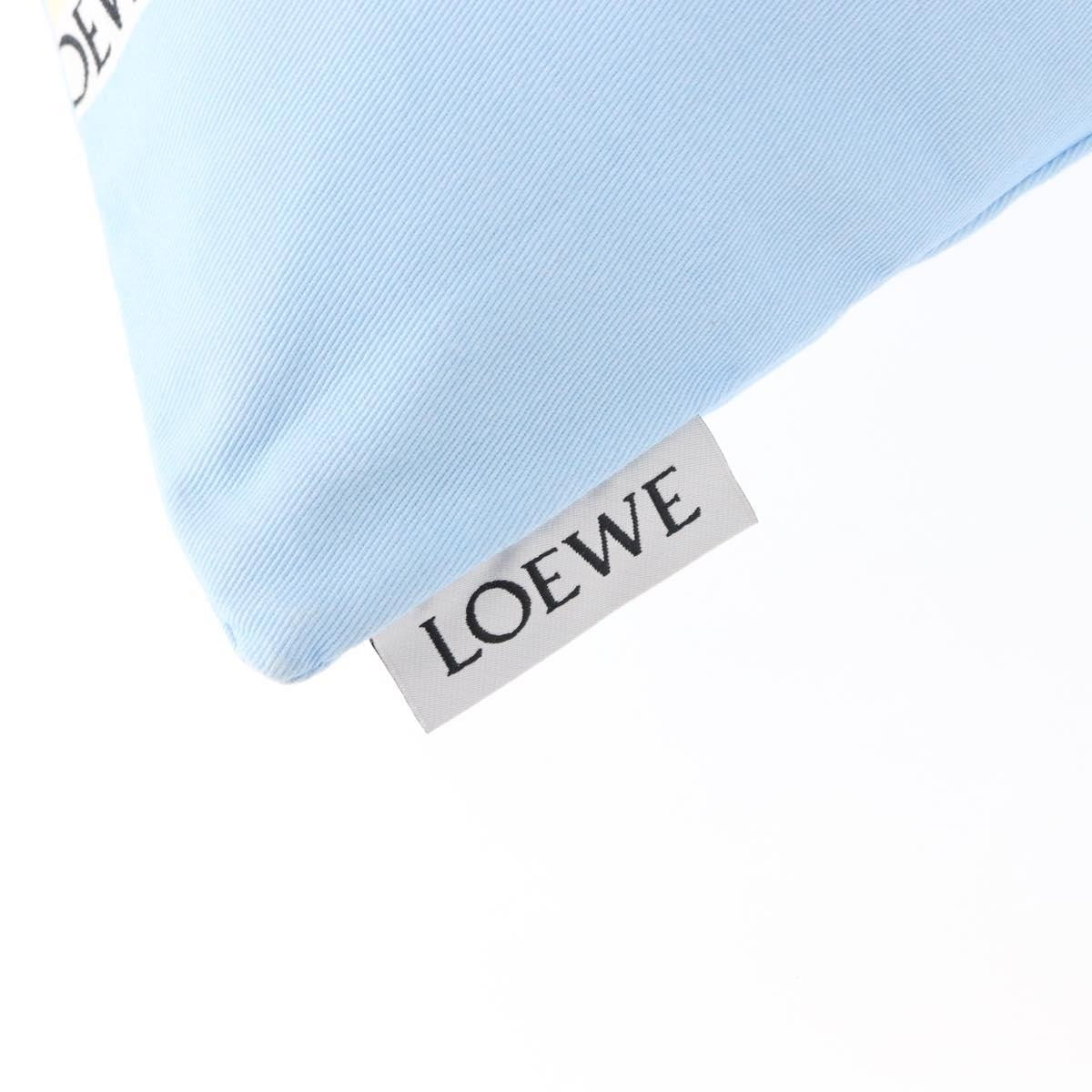 Loewe Drawstring Pouch Printed Canvas, BLUE, CANVAS, Bag