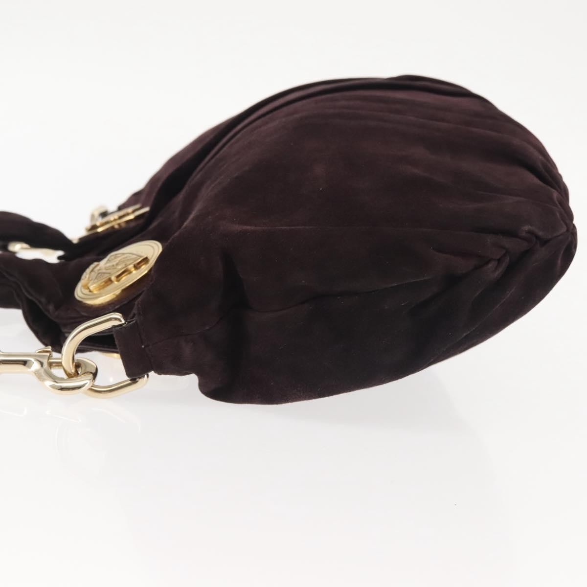 Gucci Hysteria Convertible Top Handle Bag Suede, BURGUNDY, SUEDE, Handbag