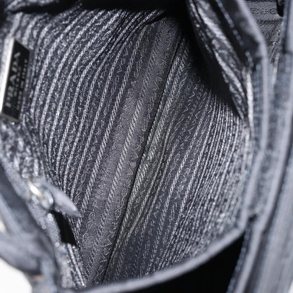 Prada Vintage Shoulder Bag Tessuto, BLACK, NYLON, Shoulder bag