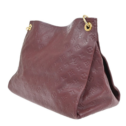 Louis Vuitton Artsy Handbag Monogram Empreinte Leather, RED, LEATHER, Shoulder bag