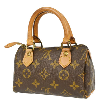 Louis Vuitton Speedy Mini HL Handbag Monogram Canvas, Brown, Canvas, Handbag