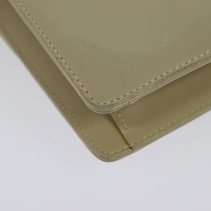 Gucci Vintage Interlocking G Flap Shoulder Bag Leather, BEIGE, LEATHER, Shoulder bag