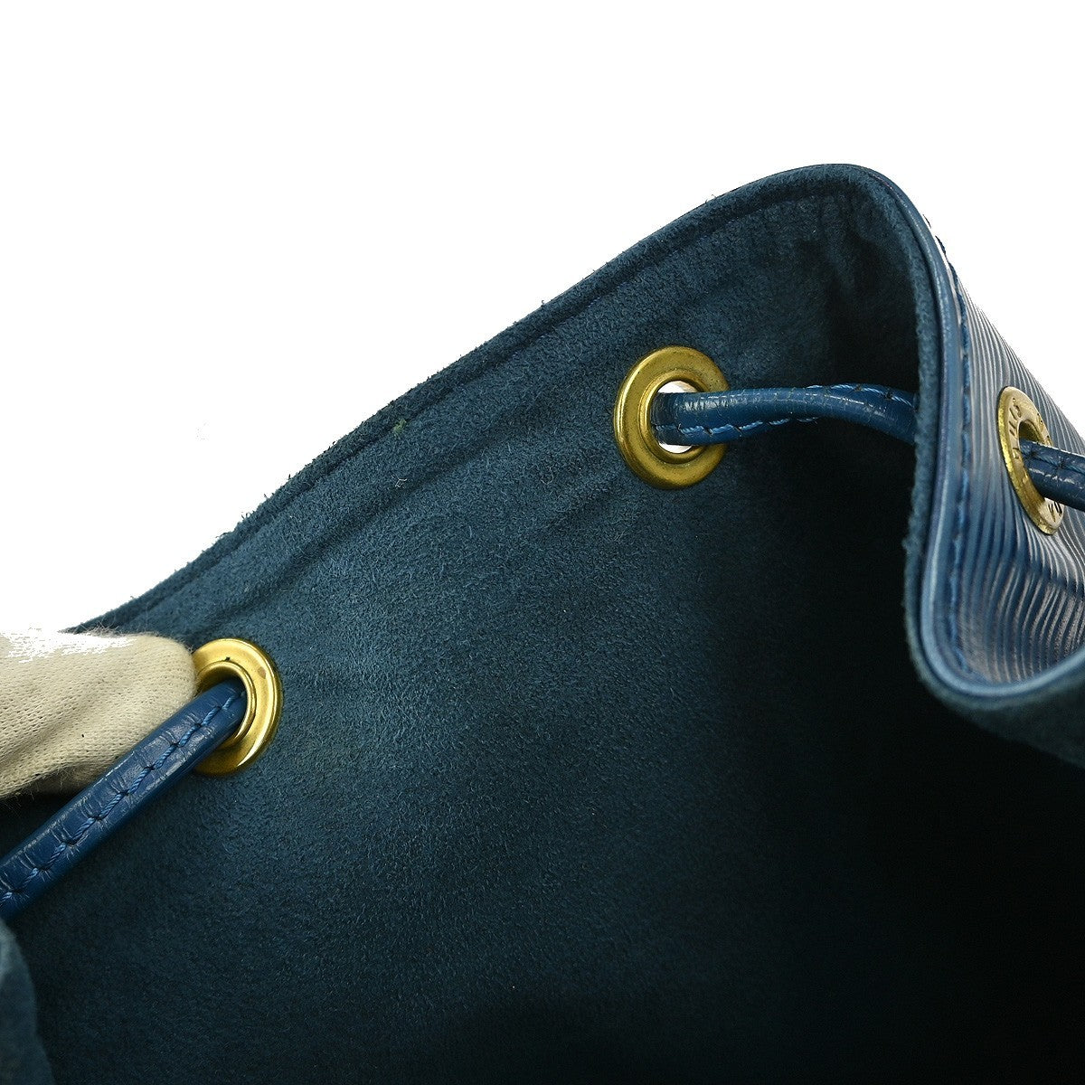 Louis Vuitton Petit Noe Handbag Epi Leather, BLUE, LEATHER, Shoulder bag