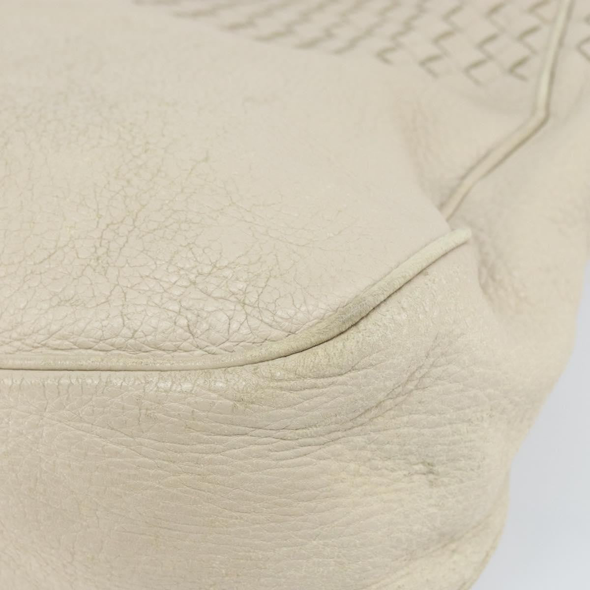 Bottega Veneta Intrecciato Shoulder bag Leather, BEIGE, LEATHER, Shoulder bag