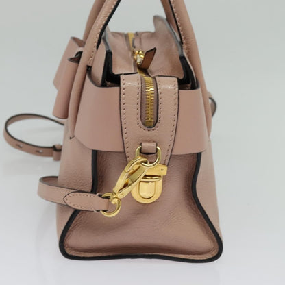 Miu Miu Madras Fiocco Bow Tote Leather, PINK, LEATHER, Tote bag