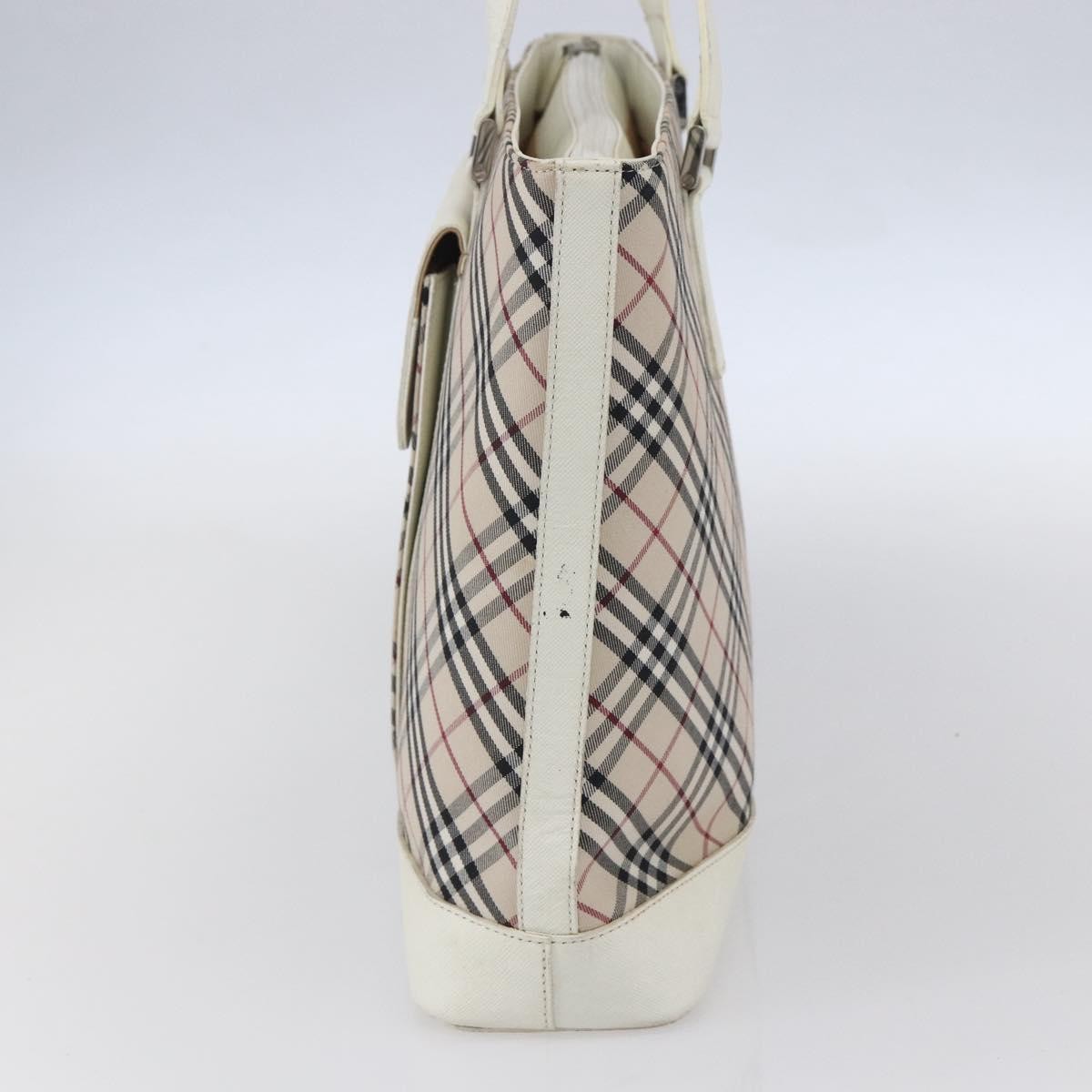 Burberry Nova Check Tote Canvas and Leather, BEIGE, CANVAS, Tote bag