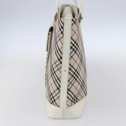 Burberry Nova Check Tote Canvas and Leather, BEIGE, CANVAS, Tote bag